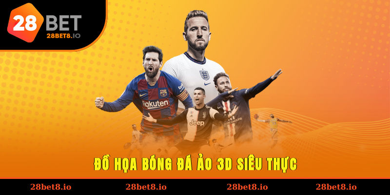 Đồ họa bóng đá ảo 3D siêu thực