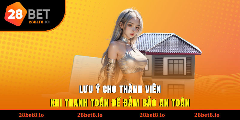 Lưu ý cho thành viên khi thanh toán để đảm bảo an toàn khi nạp tiền 28BET